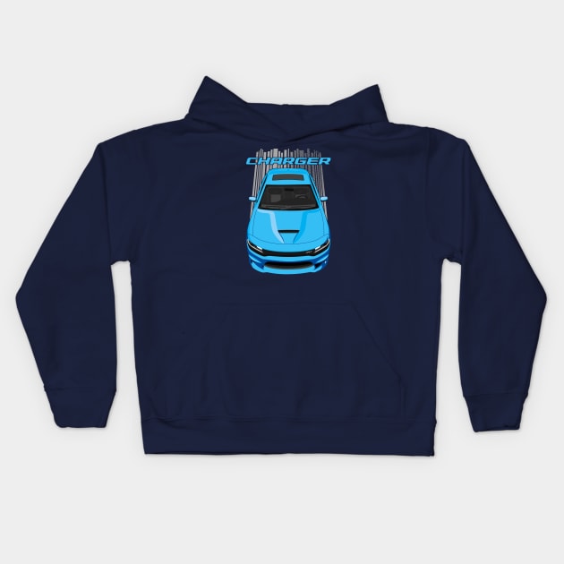 Charger - B5 Blue Kids Hoodie by V8social